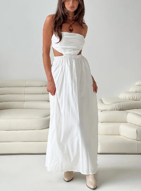 Season Finale Sale Jessia Maxi Dress White