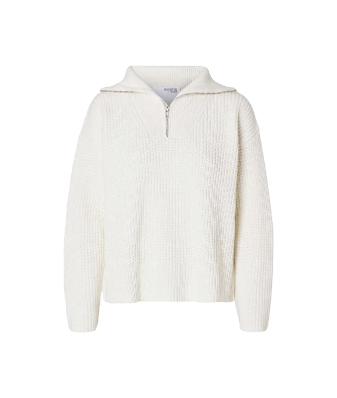 Half Zip Pullover - White