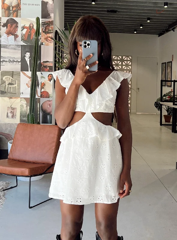 Time-Limited Offer Wrenley Mini Dress White