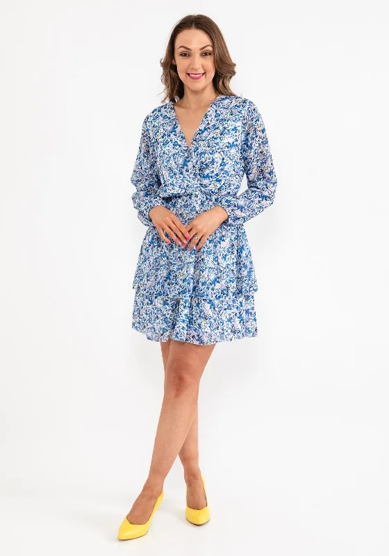 Blowout Deals Seventy1 One Size Ditsy Floral Mini Dress, Blue