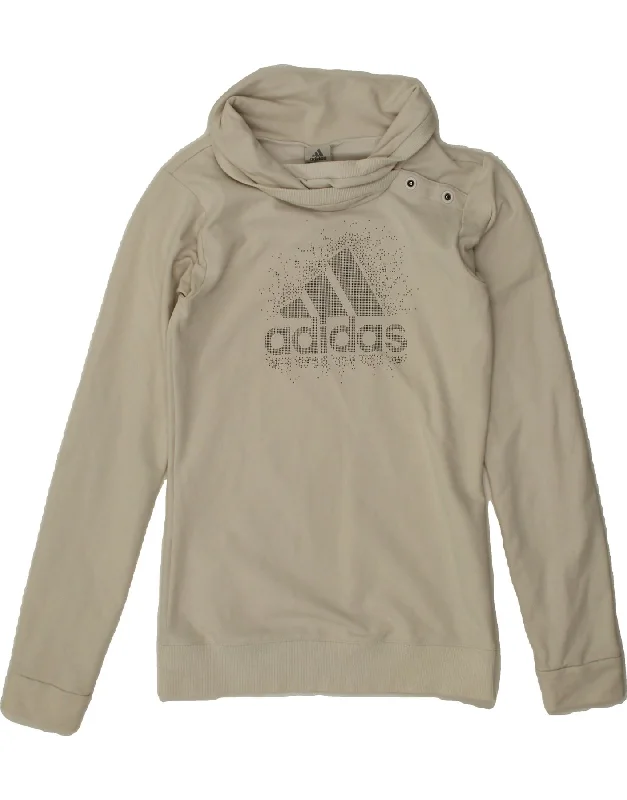 Special Offer ADIDAS Womens Graphic Roll Neck Sweatshirt Jumper UK 10 Small White Cotton Special Offer ADIDAS Womens Graphic Roll Neck Sweatshirt Jumper UK 10 Small White Cotton