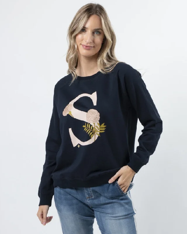Mega Sale Stella + Gemma Classic Sweater - Fiore Navy