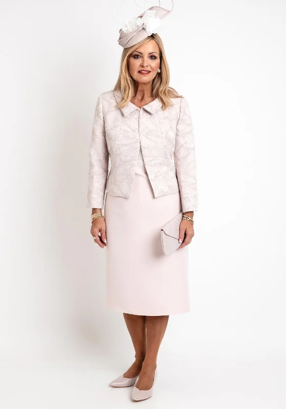 Ophelia Melita Dress & Short Jacket Set, Blush Pink