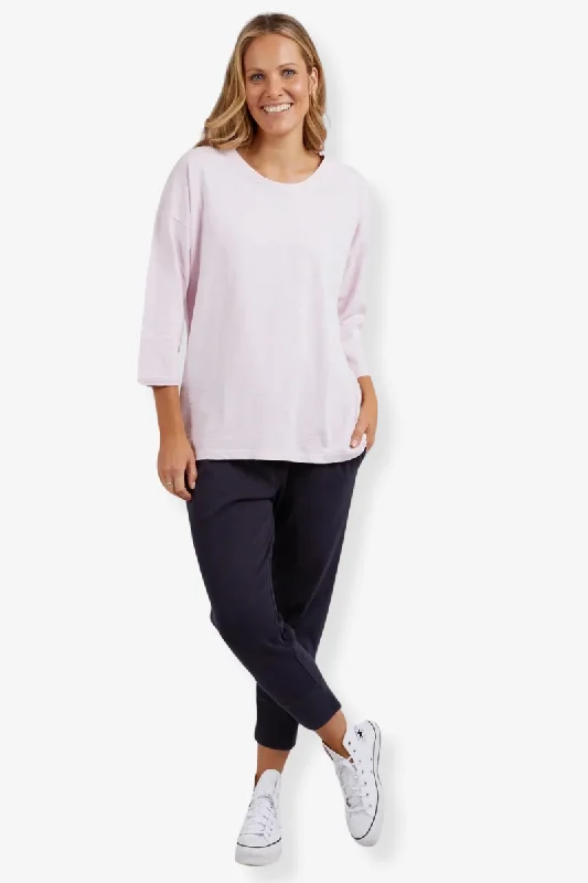 Exclusive Deal Elm - Annie 3/4 Sleeve Tee - Powder Pink