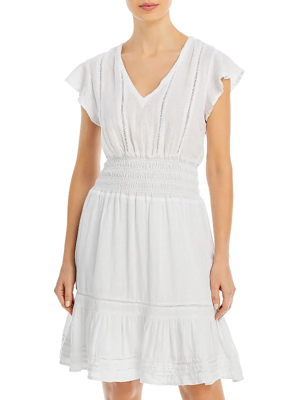 Shop and Save Womens Cotton Above Knee Fit & Flare Dress