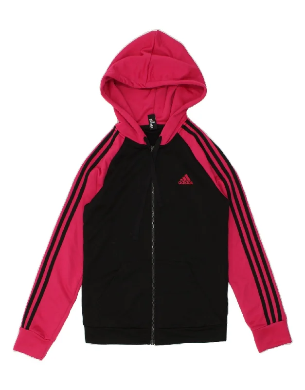 Unbeatable Prices ADIDAS Womens Zip Hoodie Sweater UK 8/10 Small Black Colourblock Polyester Unbeatable Prices ADIDAS Womens Zip Hoodie Sweater UK 8/10 Small Black Colourblock Polyester