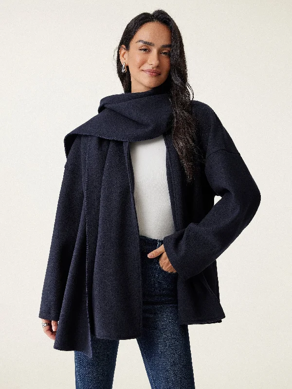 Oversized Scarf Jacket