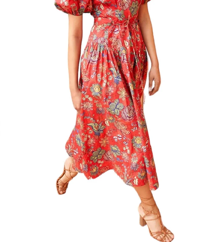 Carina Dress In Hibiscus