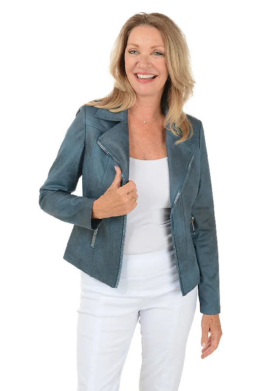Savings Spectacular Burnished Faux Leather Jacket