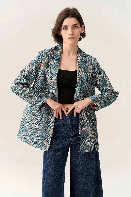 Deal of the Day Prestige Floral Pattern Coat