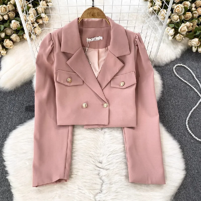 Savings Alert Fashion suit for women short jacket two-piece set, A-line pleated skirt      S4082