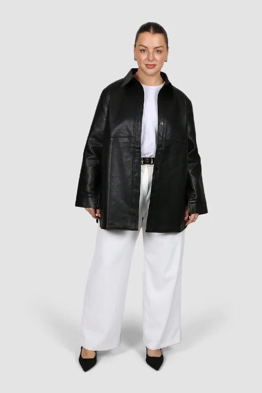 Big Discounts RAIDEN PU LEATHER JACKET BLACK