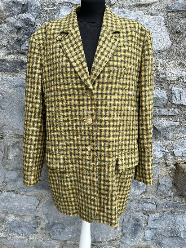 Savings Galore 90s green&yellow check jacket uk 14