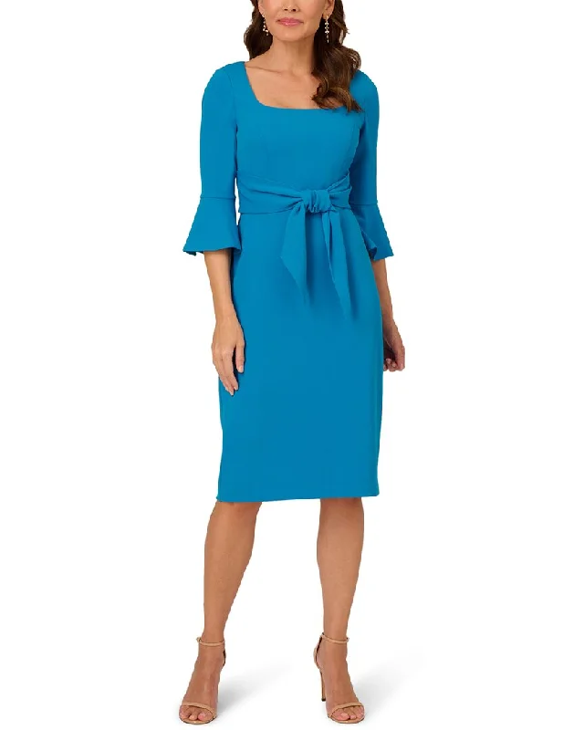 Markdown Madness Adrianna Papell Bell Sleeve Tie Front Dress