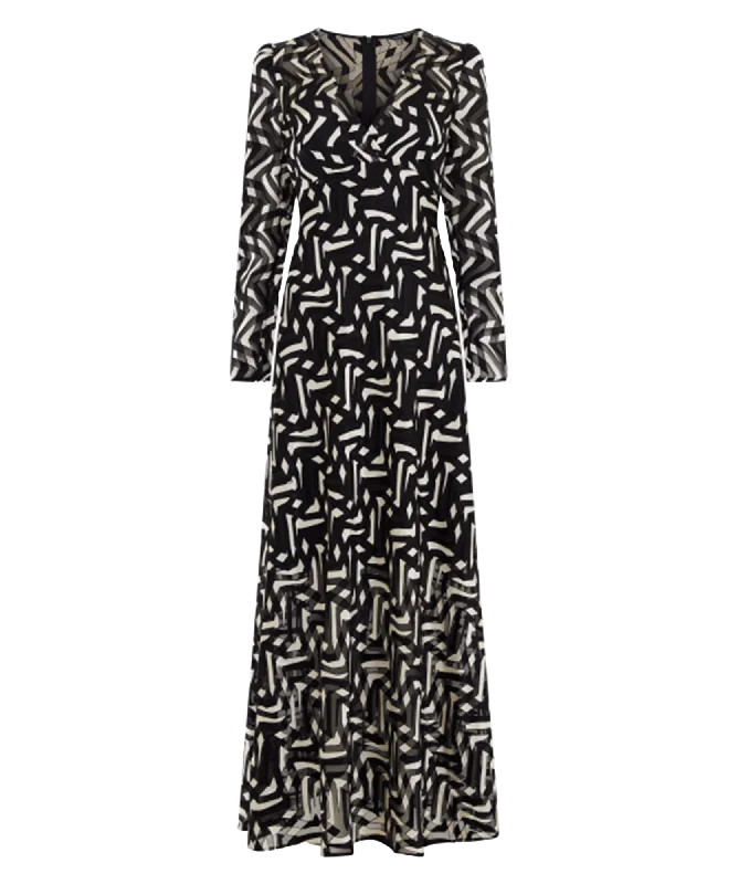 Big Discounts Diandra Satin Burnout Dress - Black