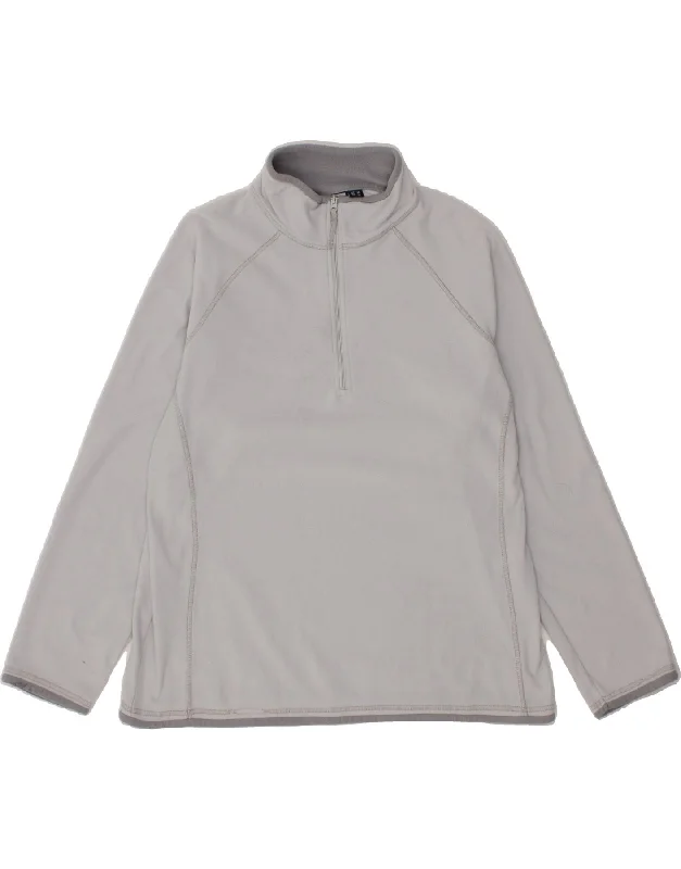 Amazing Deals MOUNTAIN WAREHOUSE Womens Zip Neck Fleece Jumper UK 18 XL Grey Polyester Amazing Deals MOUNTAIN WAREHOUSE Womens Zip Neck Fleece Jumper UK 18 XL Grey Polyester