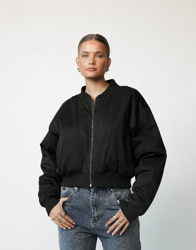 Bargain Blast Kelce Bomber Jacket (Black)