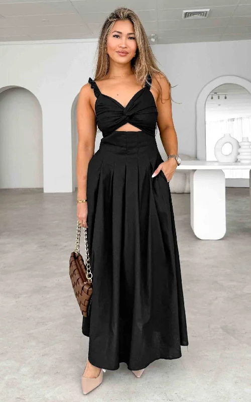Daily Deals Lorinda Maxi Dress - Black