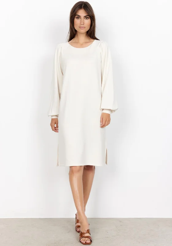 Exclusive Savings Soyaconcept Banu Soft Jersey Dress, Cream