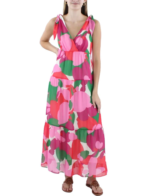 Exclusive Savings Womens Printed Tea Length Maxi Dress