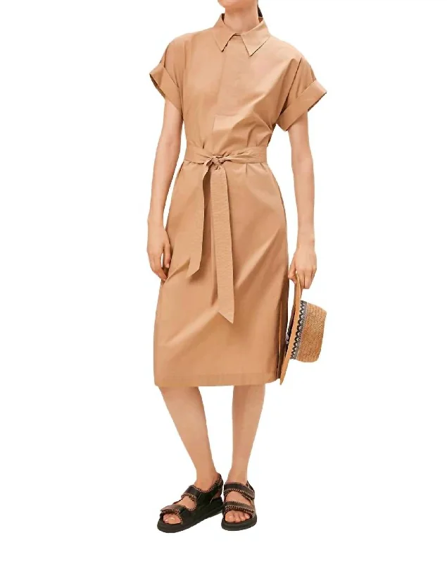 One-DAY Sale Clodie Midi Dress In Natural