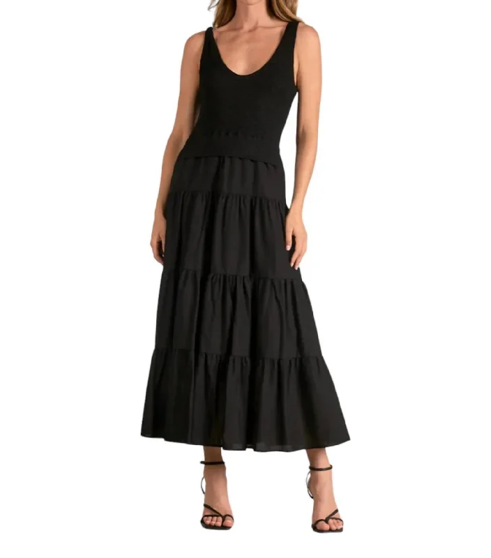 Arianna Dress In Black/black