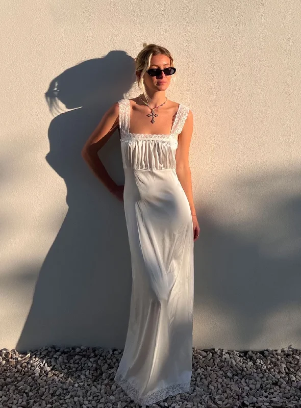 Limited Availability Ballerina Vintage Maxi Dress Porcelain