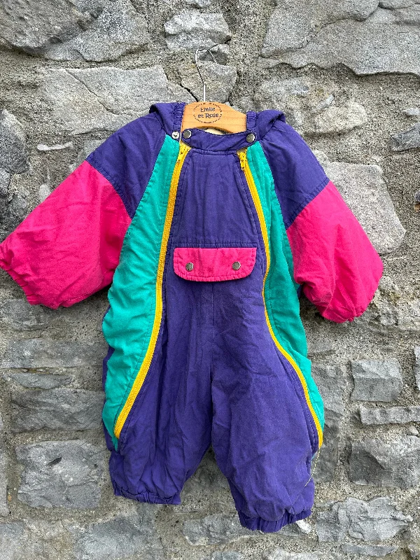 Limited Edition 80s Purple winter suit  12m (80cm)