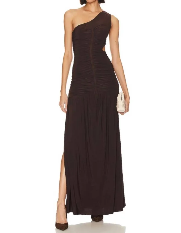 Exclusive Deal Samsara Maxi Dress In Espresso