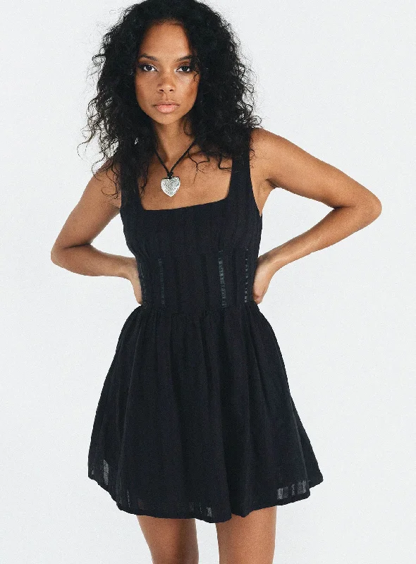 New Deals Lorinda Mini Dress Black