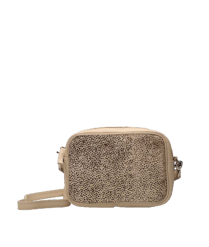 Price Cut Shoulder Bag - Beige