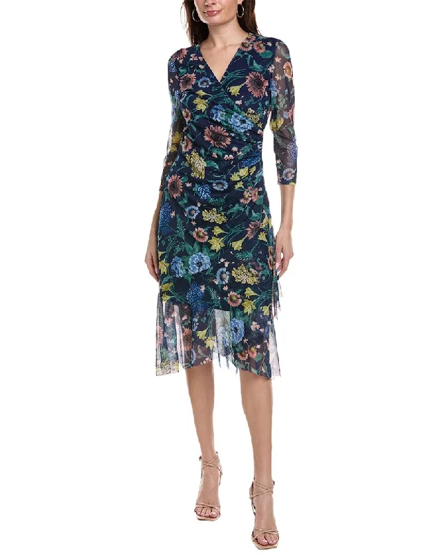 Buy More, Save More Anne Klein Ruffle Cascade Midi Dress