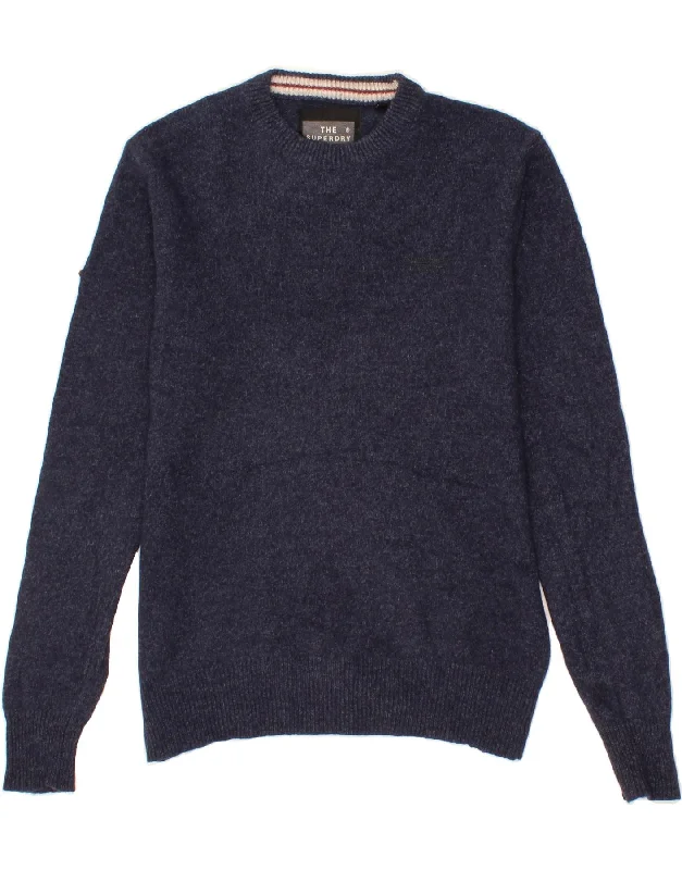 Year-End Clearance SUPERDRY Womens Crew Neck Jumper Sweater UK 18 XL Navy Blue Lambswool Year-End Clearance SUPERDRY Womens Crew Neck Jumper Sweater UK 18 XL Navy Blue Lambswool