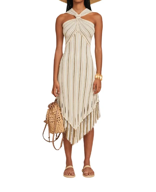 Don't Wait Alica Knit Dress In Beige