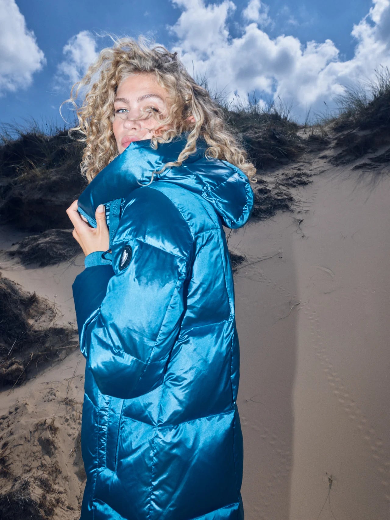 Seasonal Clearance Mos Mosh Nova Metallic Down Jacket - Bluesteel