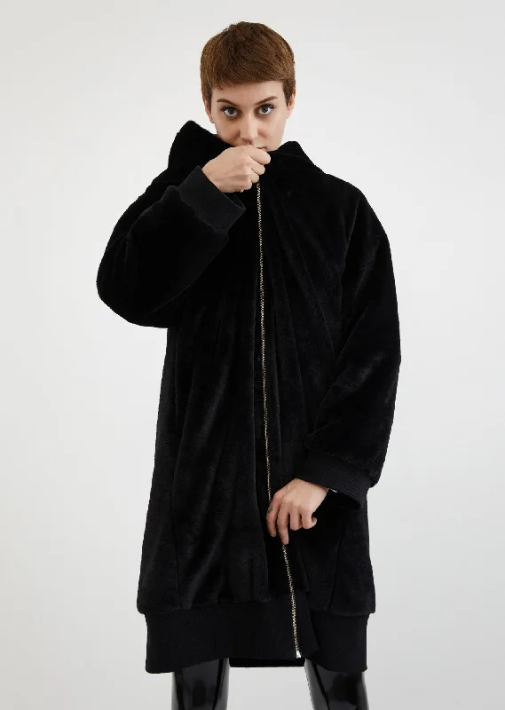 Fantastic Offers Strangers Club / Faux Fur Zip Up Coat
