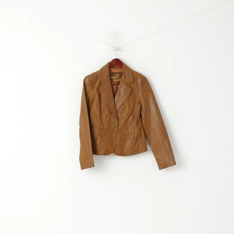 Best Deals New Look Women 14 M Jacket Brown Leather Vintage Edition Batch 2003 Blazer Best Deals New Look Women 14 M Jacket Brown Leather Vintage Edition Batch 2003 Blazer