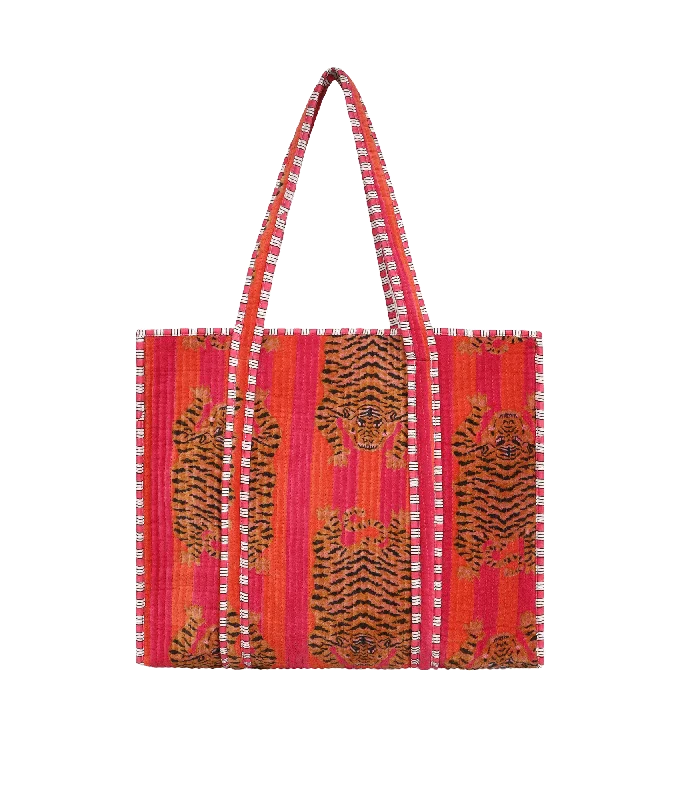 Ultimate Velvet Tibetan Tiger Tote - Multi