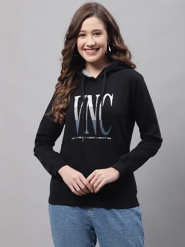 Final Clearance Women Black Sweatshirt