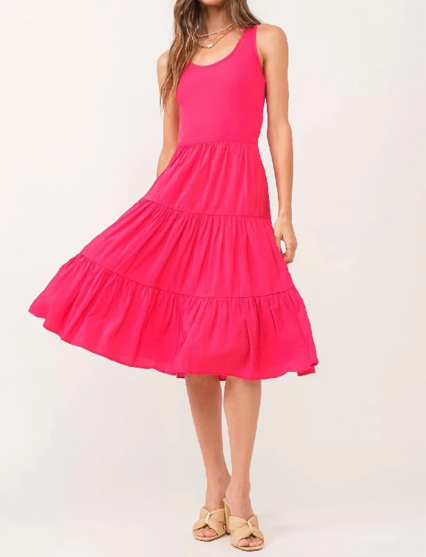 Portia Dress In Hibiscus