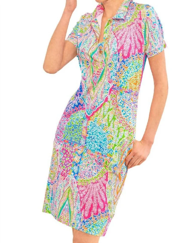 Grand Bazaar Serve It Up Dress In Brights