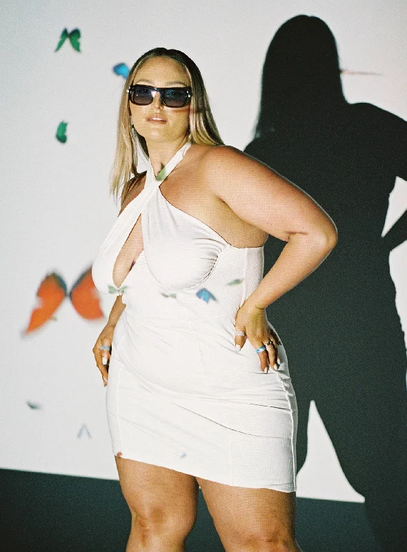 Daily Deals Feel Good Mini Dress White Curve