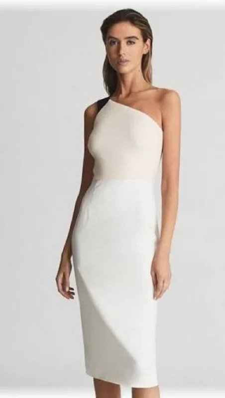 Unbeatable Prices RIANA COLORBLOCK BODYCON WHITE/NUDE