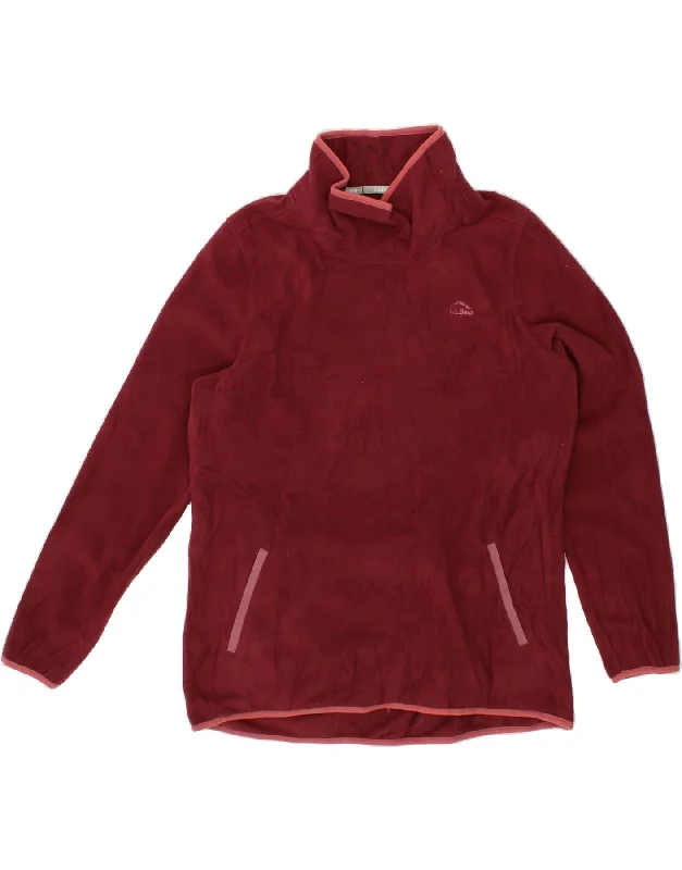 Special Savings L.L.BEAN Womens Fleece Jumper UK 18 XL Burgundy