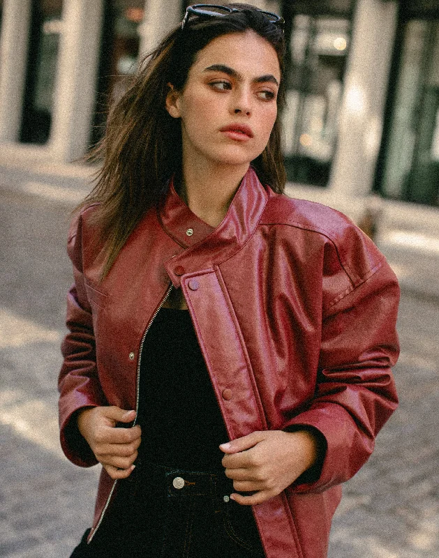 Price Reduction Isaiah Jacket (Cherry)