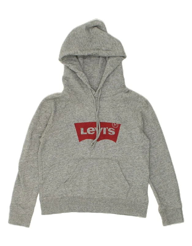 Exclusive Deal LEVI'S Womens Oversized Graphic Hoodie Jumper UK 10 Small Grey Cotton Exclusive Deal LEVI'S Womens Oversized Graphic Hoodie Jumper UK 10 Small Grey Cotton