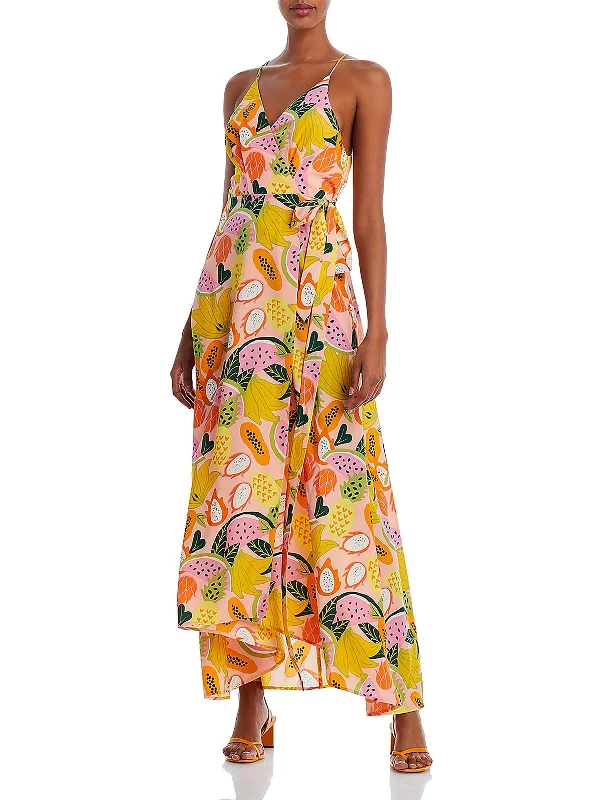 Womens Printed Long Maxi Dress