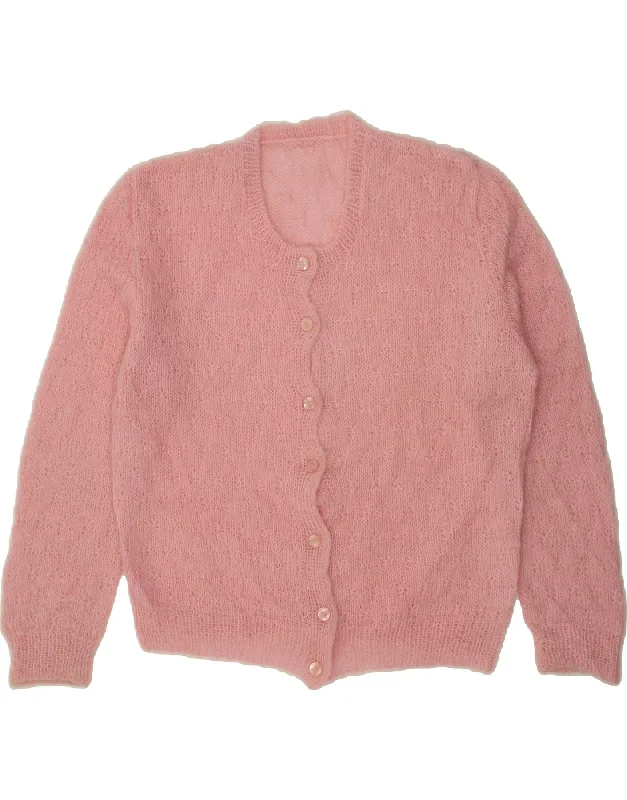 Online Only VINTAGE Womens Cardigan Sweater UK 16 Large Pink