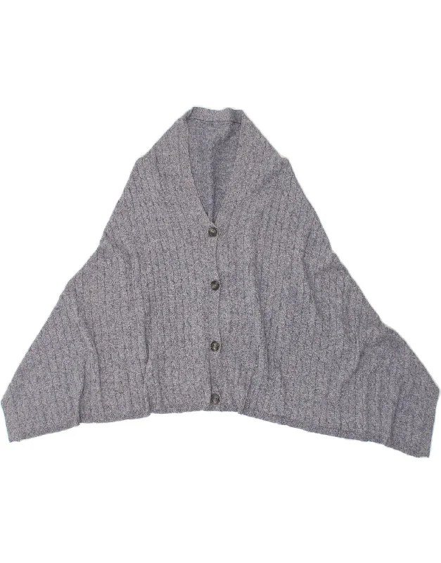 Members Only ORVIS Womens Poncho Cardigan Sweater One Size Blue Cotton