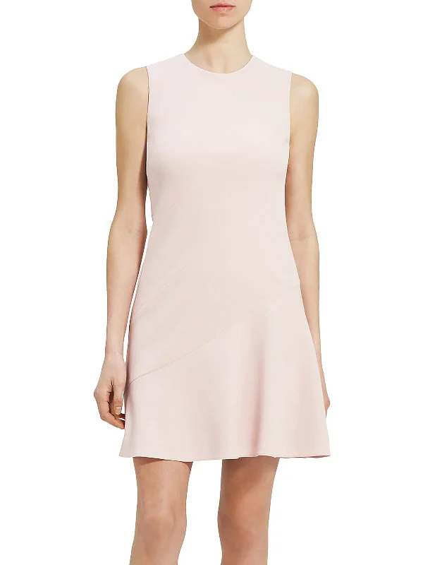 Bargain Bin Womens Panel Crepe Sheath Dress